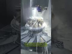 Ansicht der 5-Achsen-Hochgeschwindigkeits-CNC-Bearbeitung von Edelstahl-Metall-CNC-Frässervice-Demo